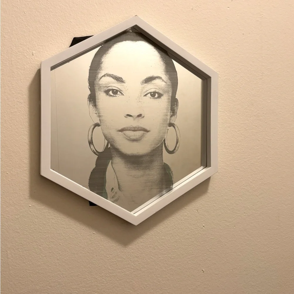 Laser Engraved Hexagon Customized 9x8 Inches